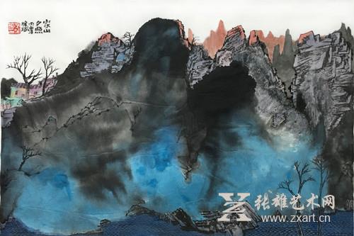 李肇瑜 《家山夕照》 69x45.5cm 李肇瑜 《家山夕照》 69x45.5cm